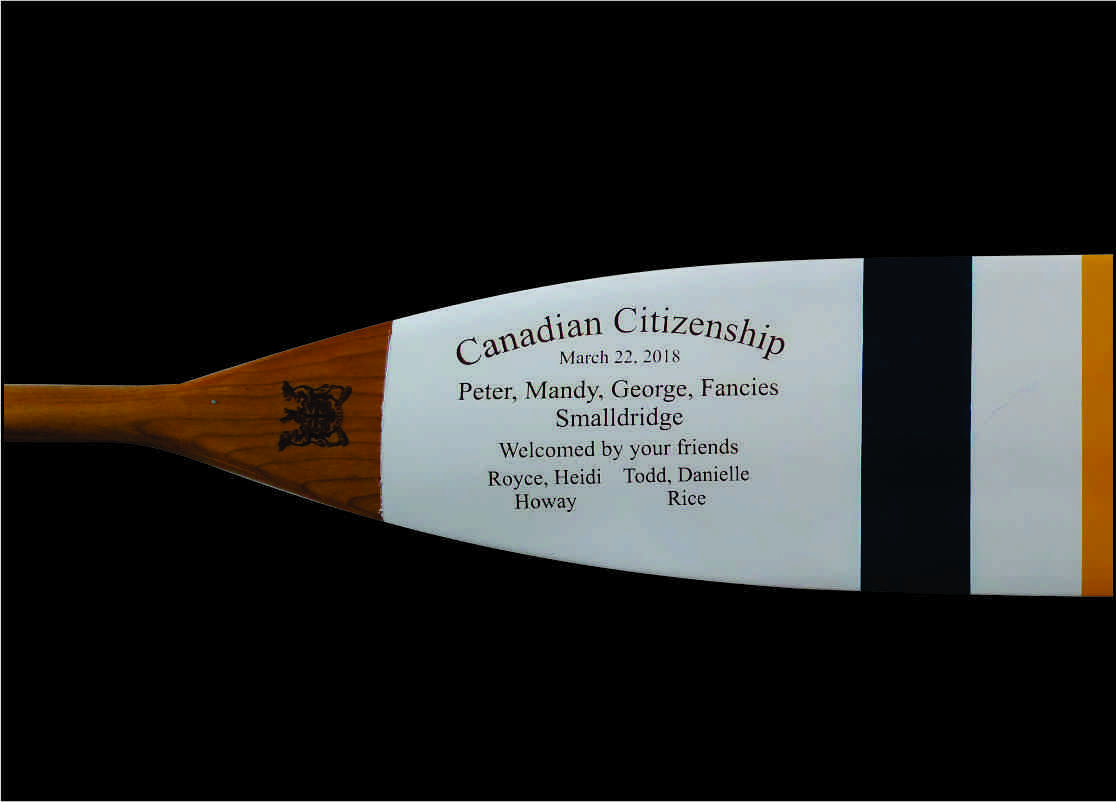 Laser Engraving on a Paddle